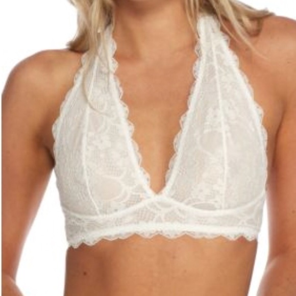 Free People Other - free people galloon lace halter bra